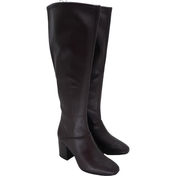 Franco Sarto Tribute Wide-Calf Knee High Boots Cordovan Brown Women's US 5M - Picture 4 of 6